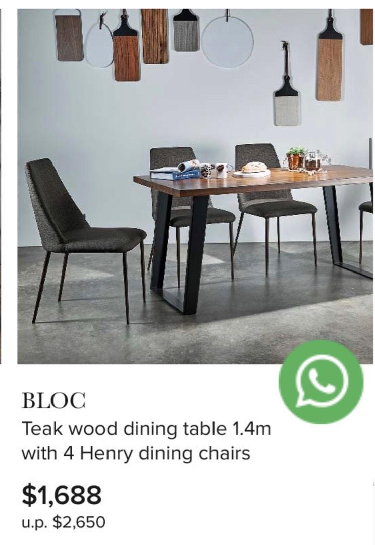 Dining Table Set (Category: Tables & Sets) located in Singapore. Submitted by brownsugar83 (Listing ID 1187240394, Image 1). Description: Nego for fast deal .