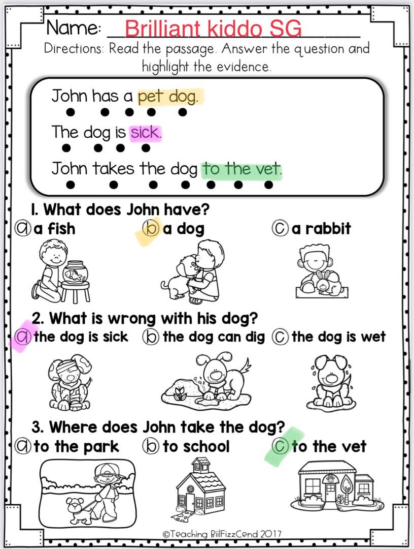 english-reading-comprehension-for-early-readers-worksheet-for-children-preschoolers-n-k1-k2