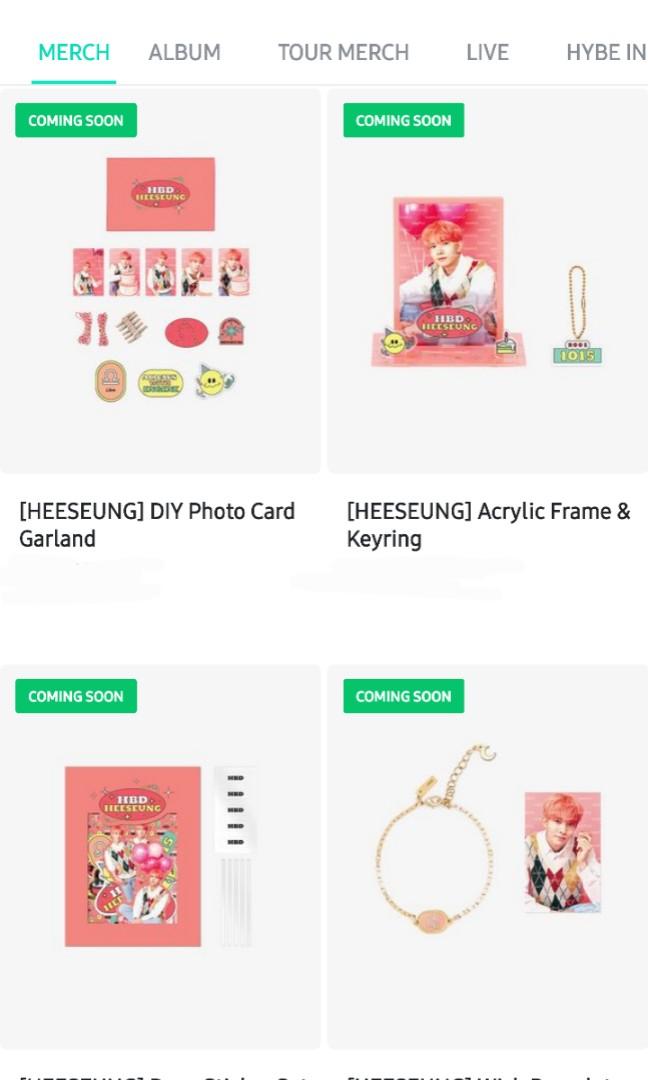 Enhypen Heesung's Birthday Merch, Hobbies & Toys, Memorabilia