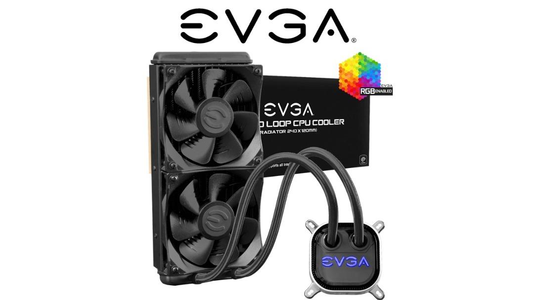 EVGA CLCx 240mm All-In-One LCD CPU Liquid Cooler, 2x 120mm PWM