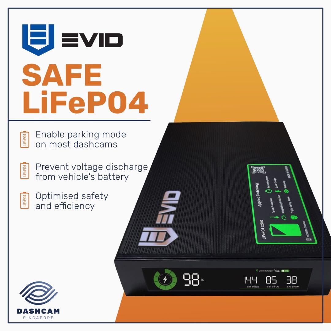 EVID External Battery for Dashcam [MadeinKorea] B100 (6,000mAh