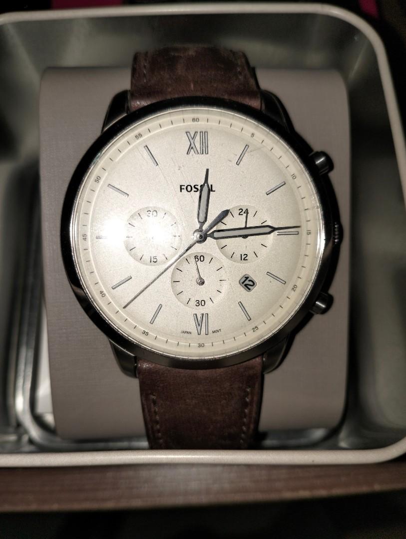 Fossil men\'s watches FS5380 Neutra Chronograph Brown Leather, Men\'s  Fashion, Watches & Accessories, Watches on Carousell