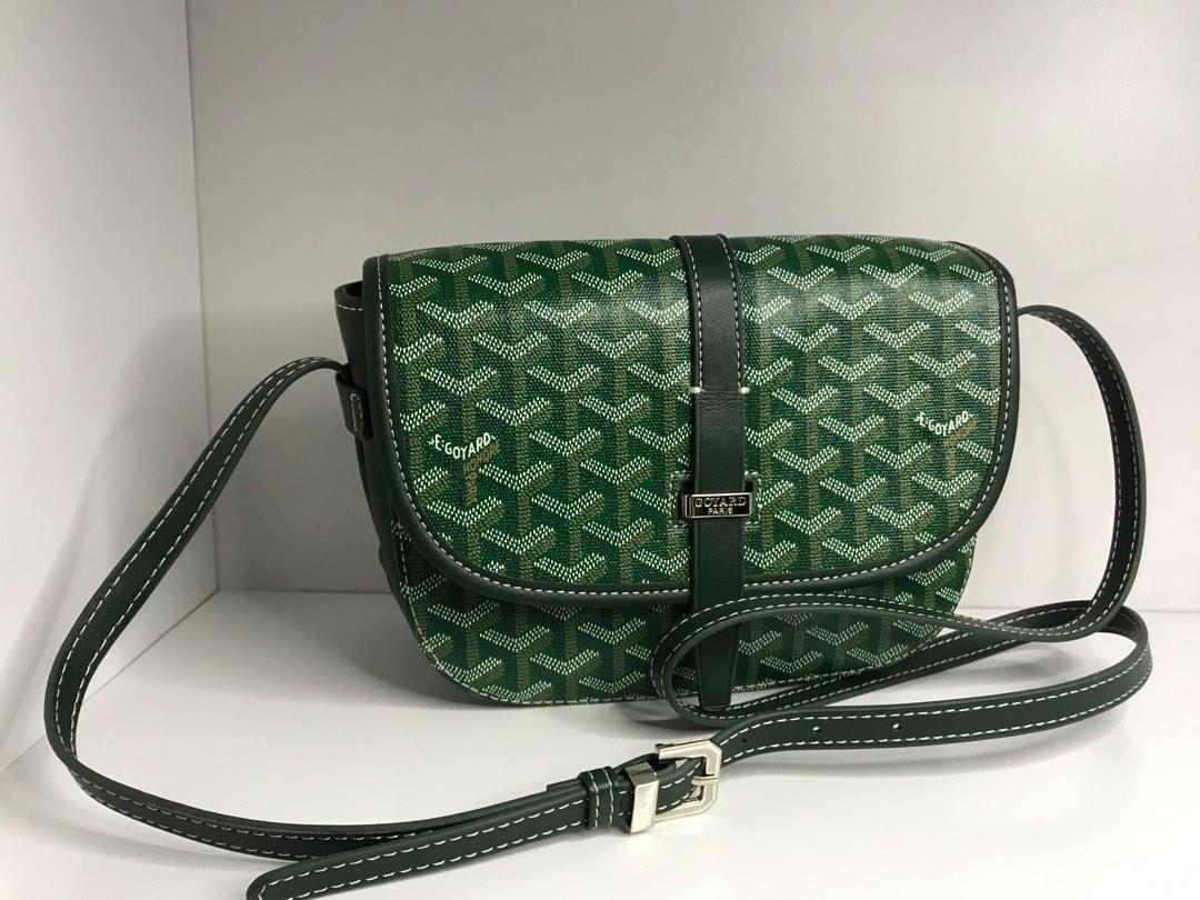 Goyard White Belvedere PM. Made in France. No inclusions