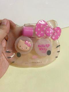 Hello Kitty Contact lens case with diecut pouch