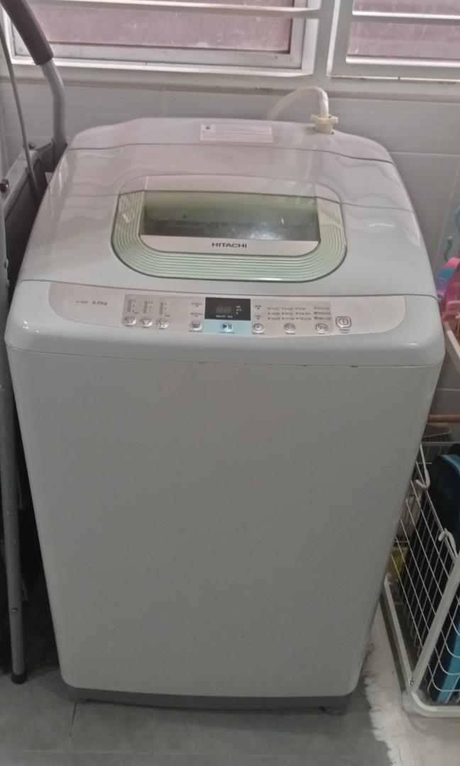Hitachi 8kg Top Load Washing Machine, TV & Home Appliances, Washing