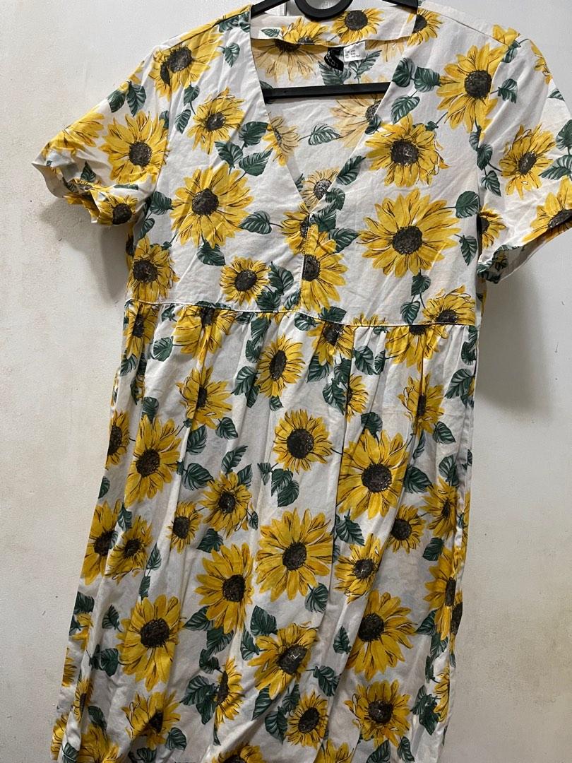 H M Sunflower Dress Women s Fashion Dresses Sets Dresses on