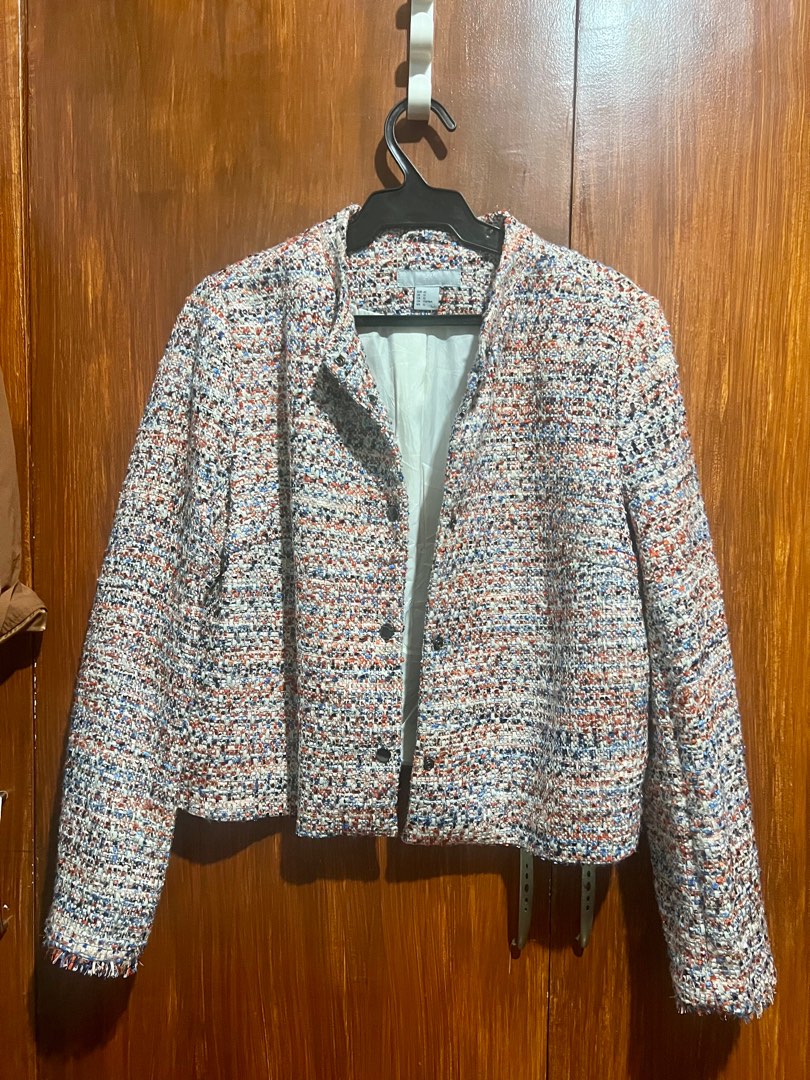H&M Tweed Jacket (with flaw), Women's Fashion, Coats, Jackets and