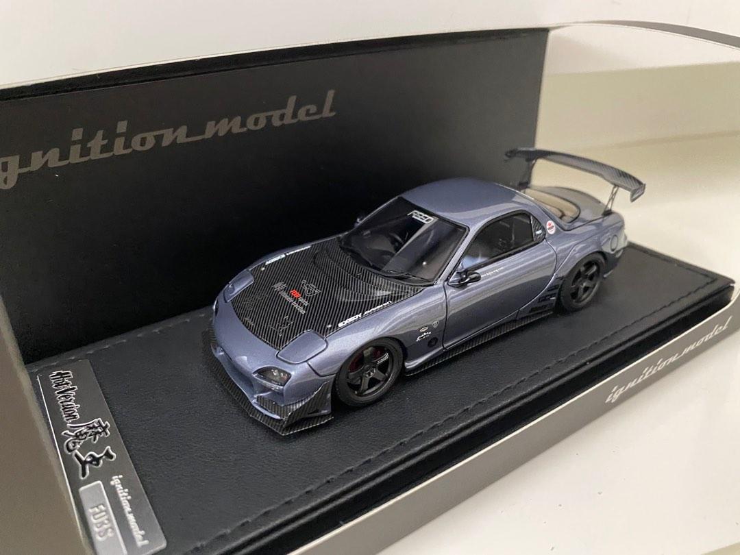Ig 1:43 Mazda RX7 fd3s feeds 魔王 hot version ignition model, 興趣及遊戲, 玩具 ...