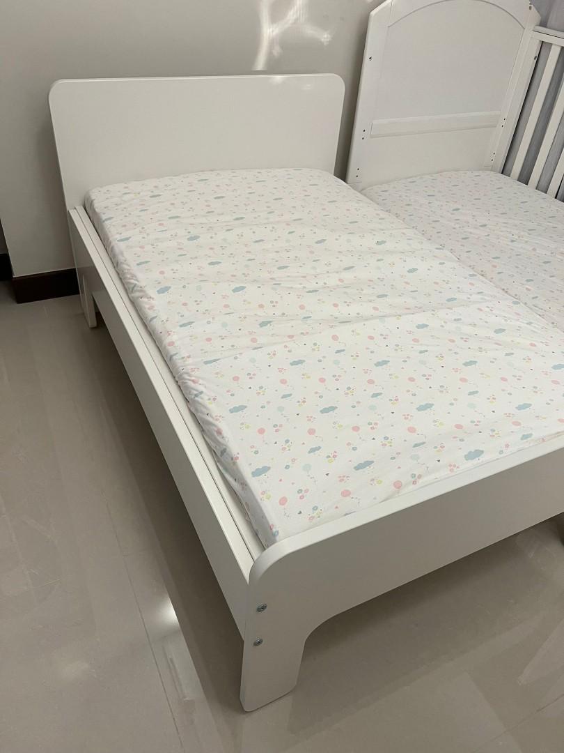 Ikea Slakt bed and extendable mattress, Furniture & Home Living