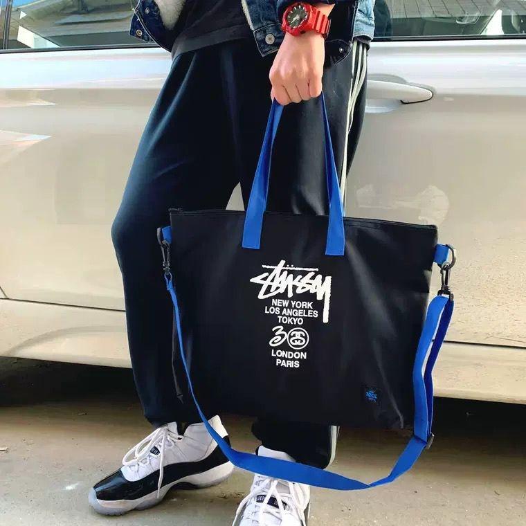 Japanese Magazine Stussy Bag Authentic Stussy Blue Black Sling Bag