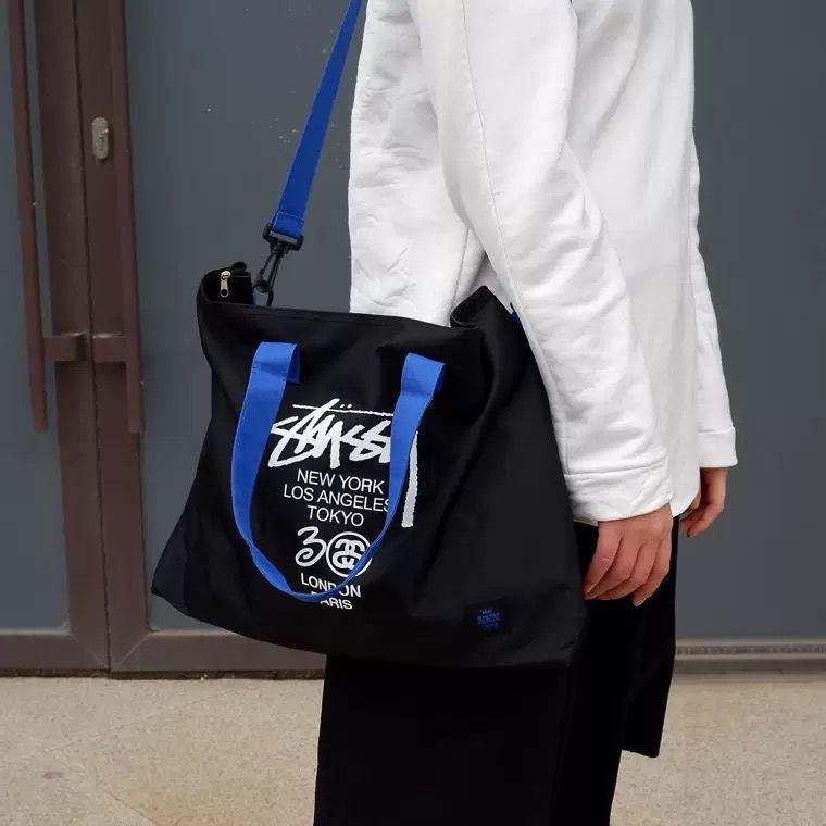 Japanese Magazine Stussy Bag Authentic Stussy Blue Black Sling Bag