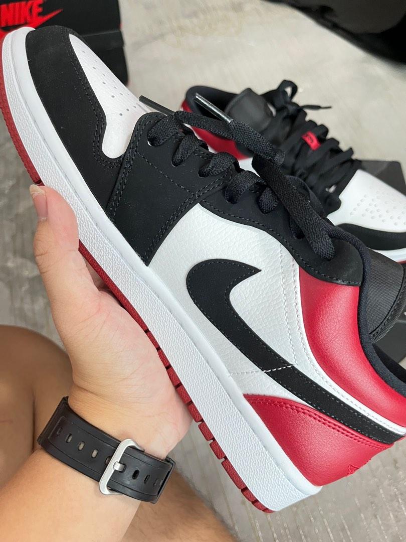 Harga air jordan sales 1 low black toe