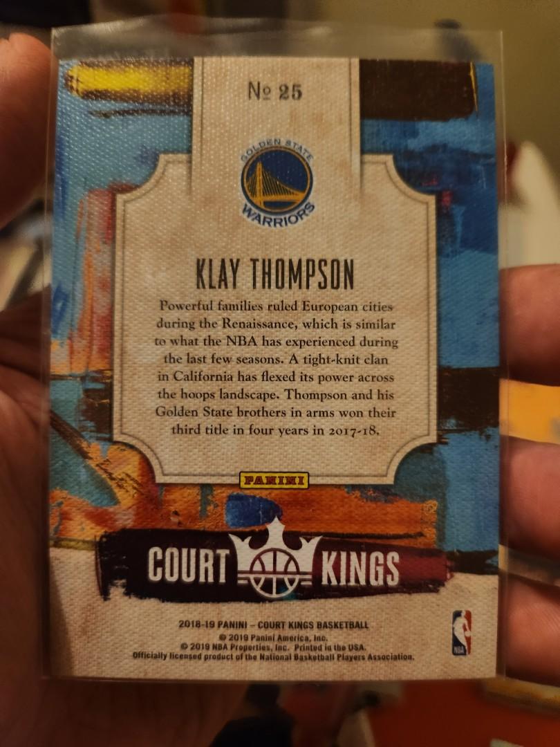 Klay Thompson Renaissance Men Court Kings NBA Cards for Sale Hobbies