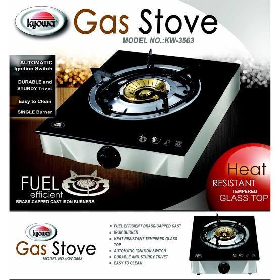KYOWA SINGLE BURNER GAS STOVE GLASS TOP, TV & Home Appliances, Kitchen