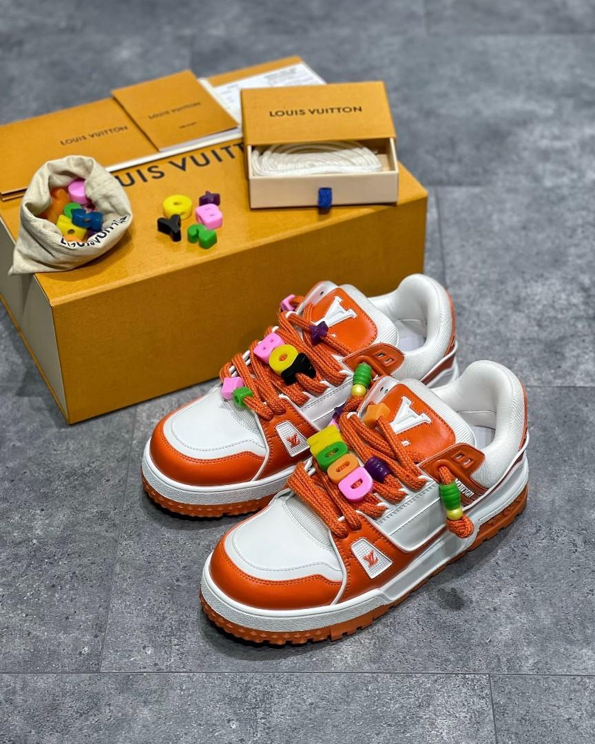 Louis Vuitton Mens Virgil Abloh Sneaker Orange / Black EU 41 / UK 7