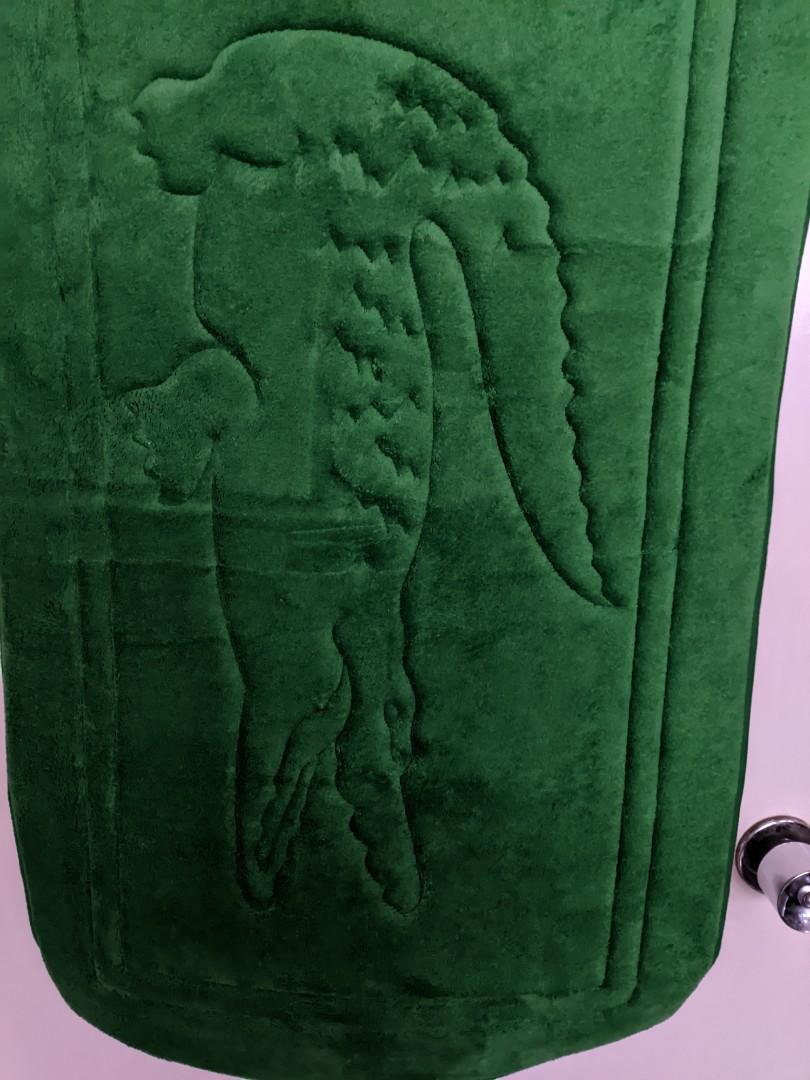 Lacoste Bath Mat (Category: Carpets, Mats & Flooring) located in Makati City. Submitted by sharewear (Listing ID 1187171012, Image 1). Description: *Memory Foam *Available Colors: White, Navy Blue(SOLD), Red(SOLD), Green(SOLD), Gray(SOLD) *Authentic.