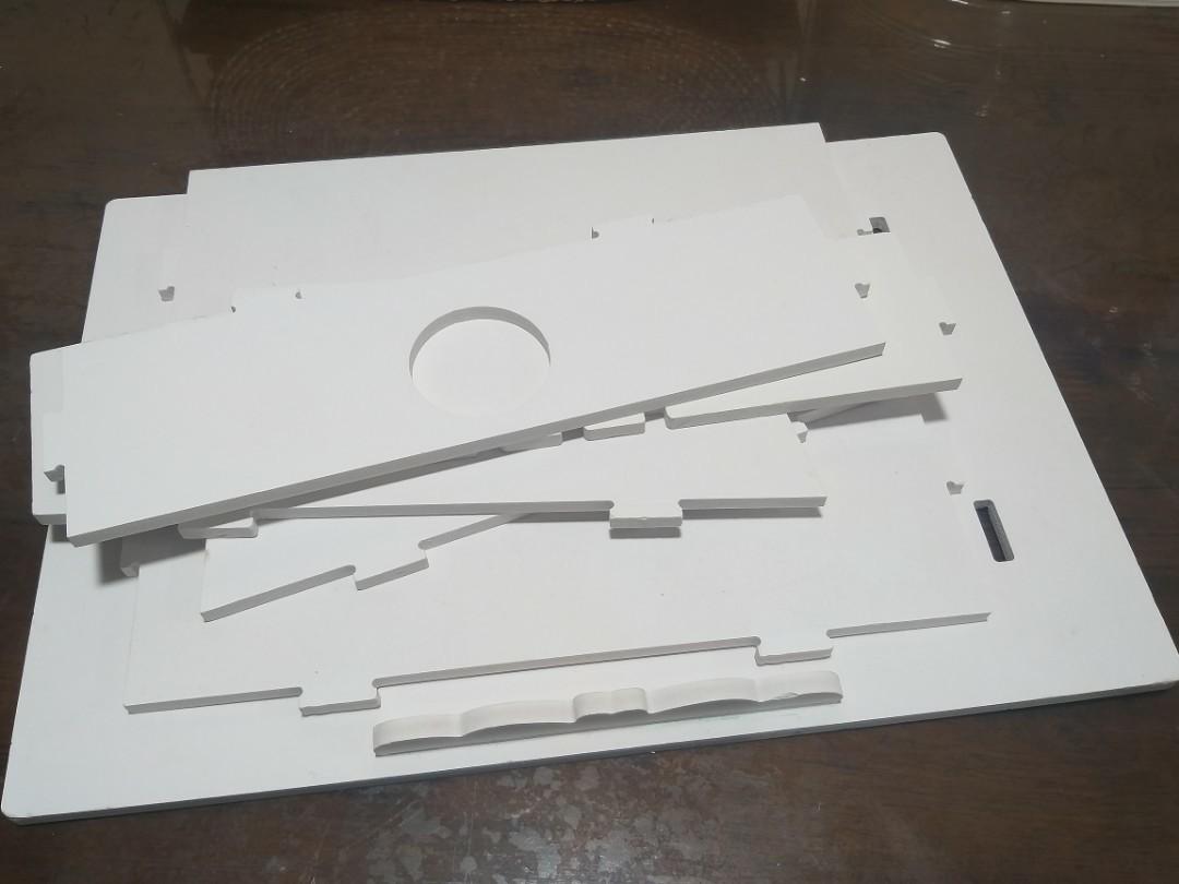 Laptop stand (Category: Laptops & Notebooks) located in Cavite. Submitted by wishie_collects (Listing ID 1187238211, Image 1). Description: light wooden board material with minimal signs of usage.