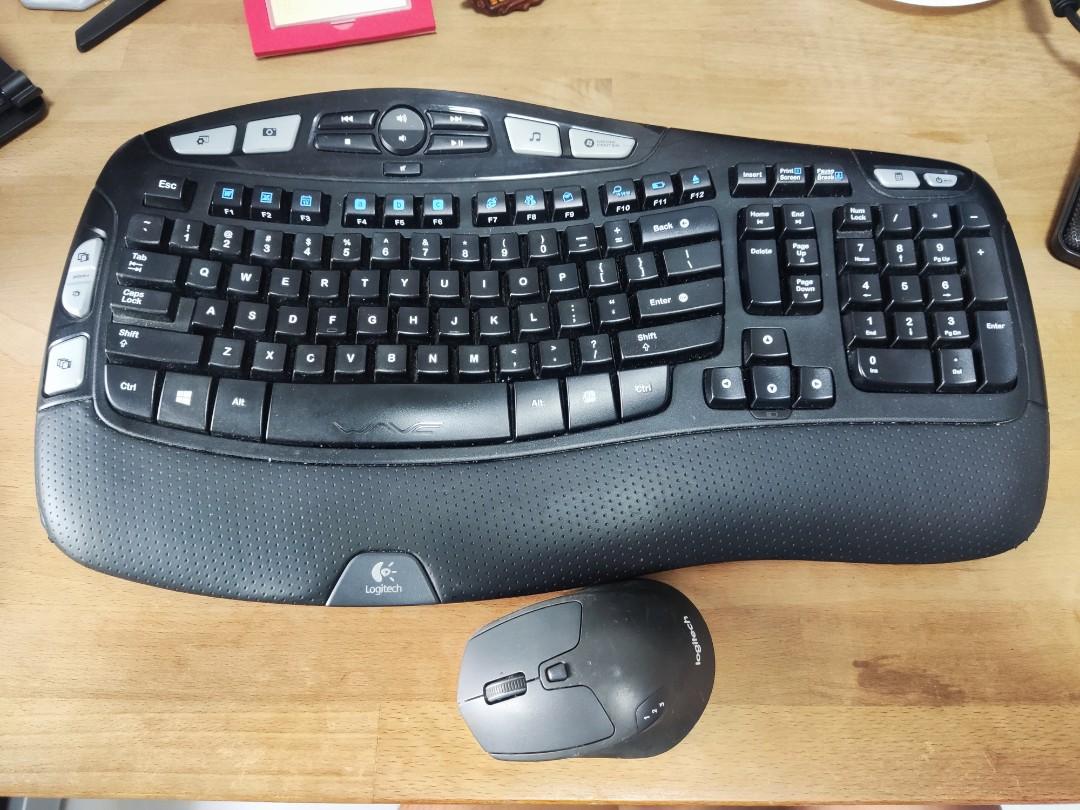 Logitech K350 keyboard n mouse wireless, Computers & Tech, Parts