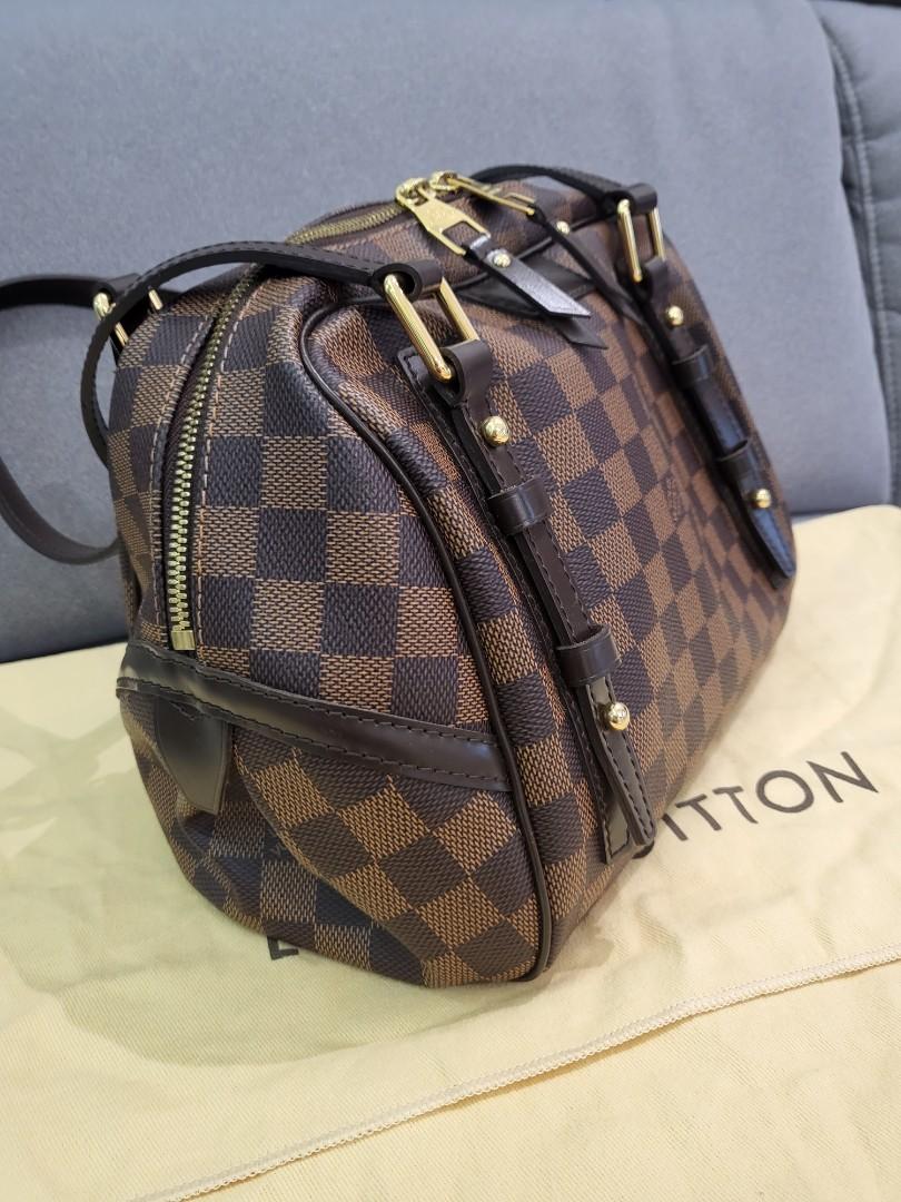 LOUIS VUITTON Damier Ebene Rivington PM Shoulder Bag - Sale ( Damage P