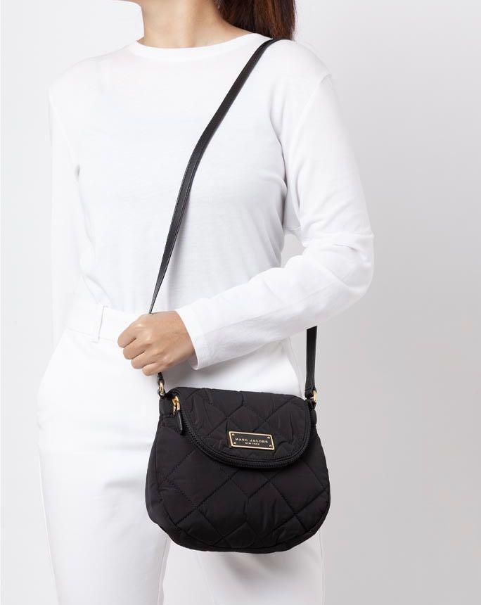 Marc jacobs quilted top nylon mini messenger bag