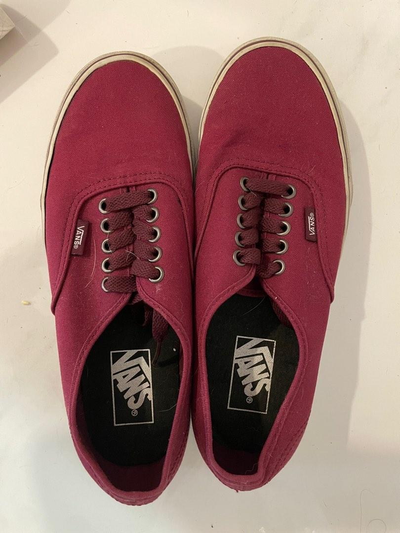 Maroon vans best sale