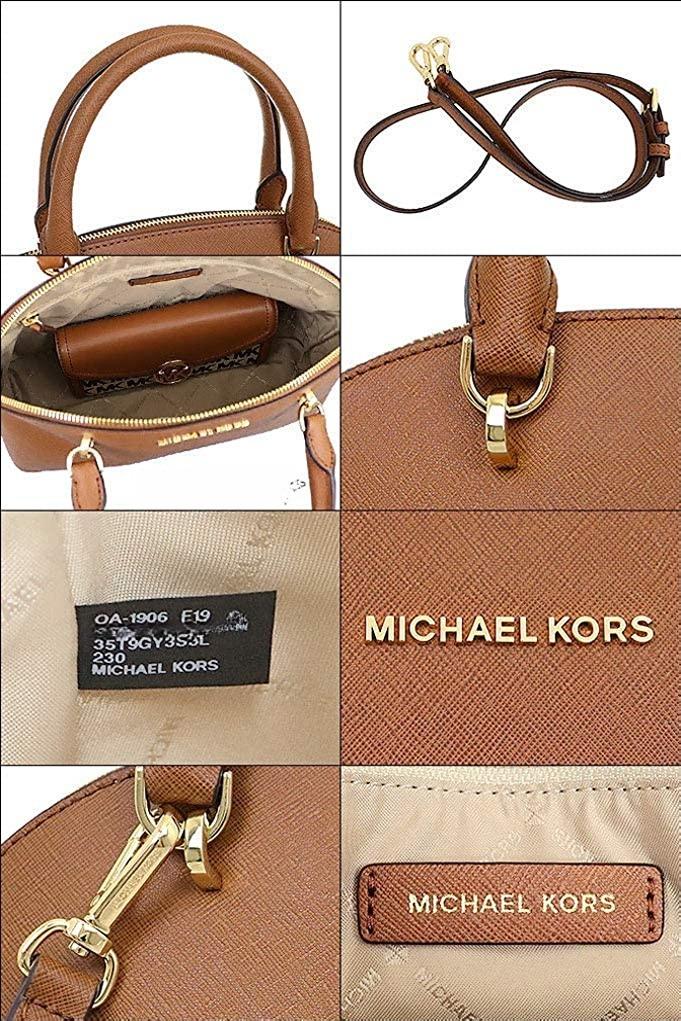 DEFECT ITEM] Michael Kors Emmy Leather Large Dome Satchel in Blossom  (35T9RY3S3L) - USA Loveshoppe