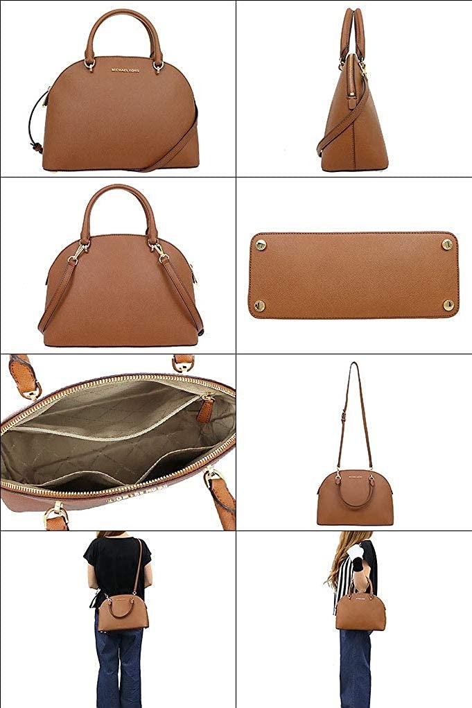 DEFECT ITEM] Michael Kors Emmy Leather Large Dome Satchel in Blossom  (35T9RY3S3L) - USA Loveshoppe