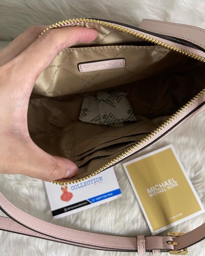 Michael Kors Shoulder Bag Jet Set Travel Medium Chain Pouchette Powder Blush