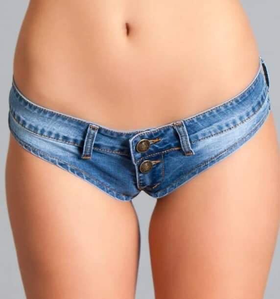 Payday Sale Micro Cheeky Denim Panty Shorts Women s Fashion Undergarments Loungewear on Carousell