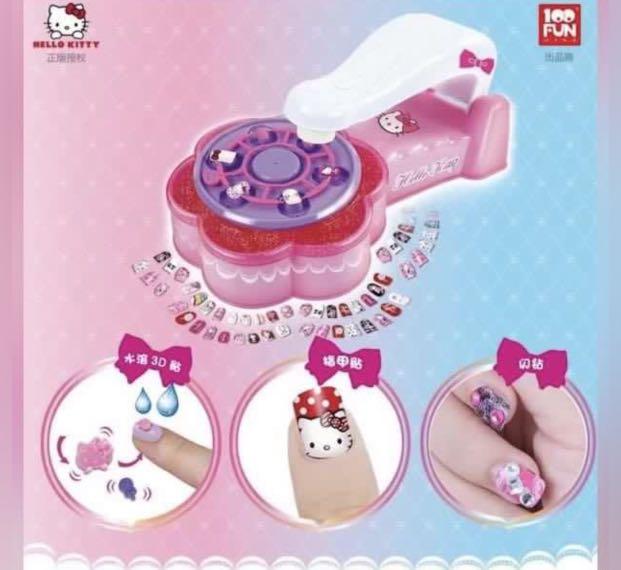 Nail Art DIY Sticker Manicure Pedicure Hello Kitty Design Nail Salon Fun  Interactive for Kids Children, Hobbies & Toys, Toys & Games on Carousell