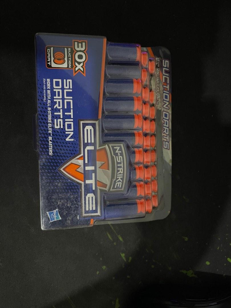 Nerf bullets (Category: Action & Battle Toys) located in Singapore. Submitted by hehue (Listing ID 1187158639, Image 1). Description: X30 Nerf elects suction cup bullets X36 Nerf dart tag bullets Boxes were very dirty so decided to throw them away, never used and i packed them in new ziplog bags .