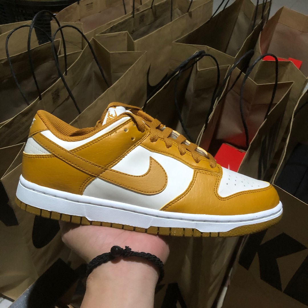 Nike Dunk Low Next Nature Curry Brown”, Men's Fashion, Footwear
