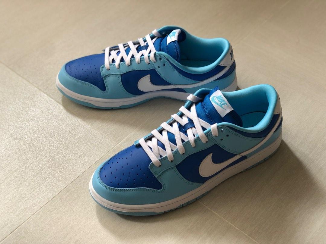 Nike dunk low retro QS argon us 11 eur 45, 男裝, 鞋, 波鞋- Carousell