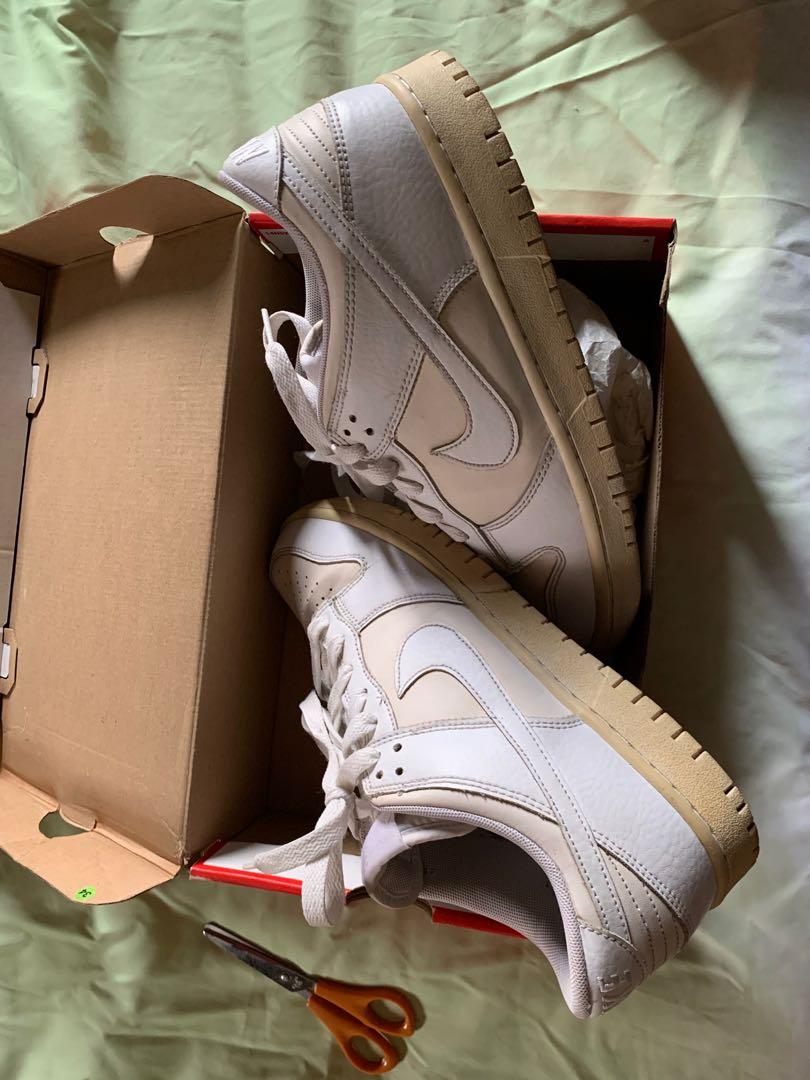 triple white nike dunks