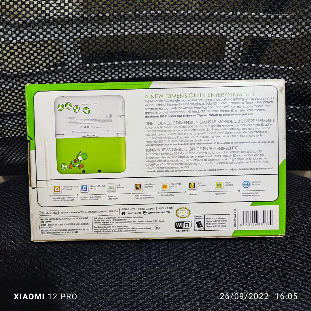 Nintendo 3DS XL Yoshi limited edition, Video Gaming, Video Game