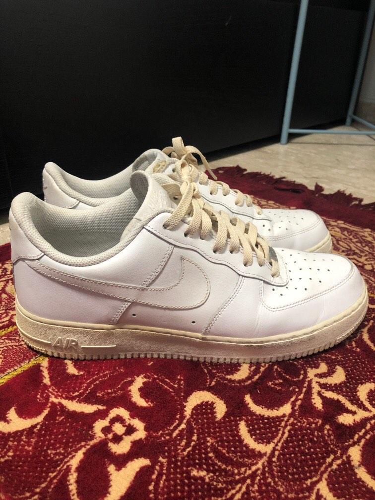 Cream air clearance force 1 laces