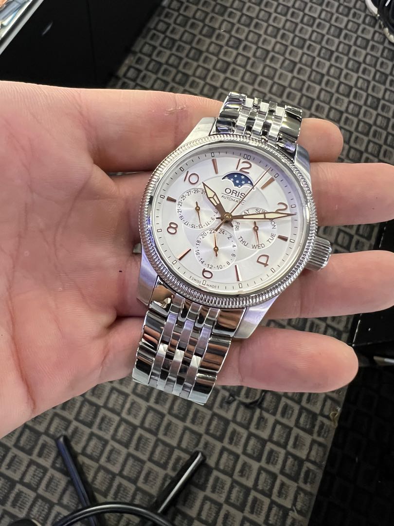 Oris big crown complication moonphase sale