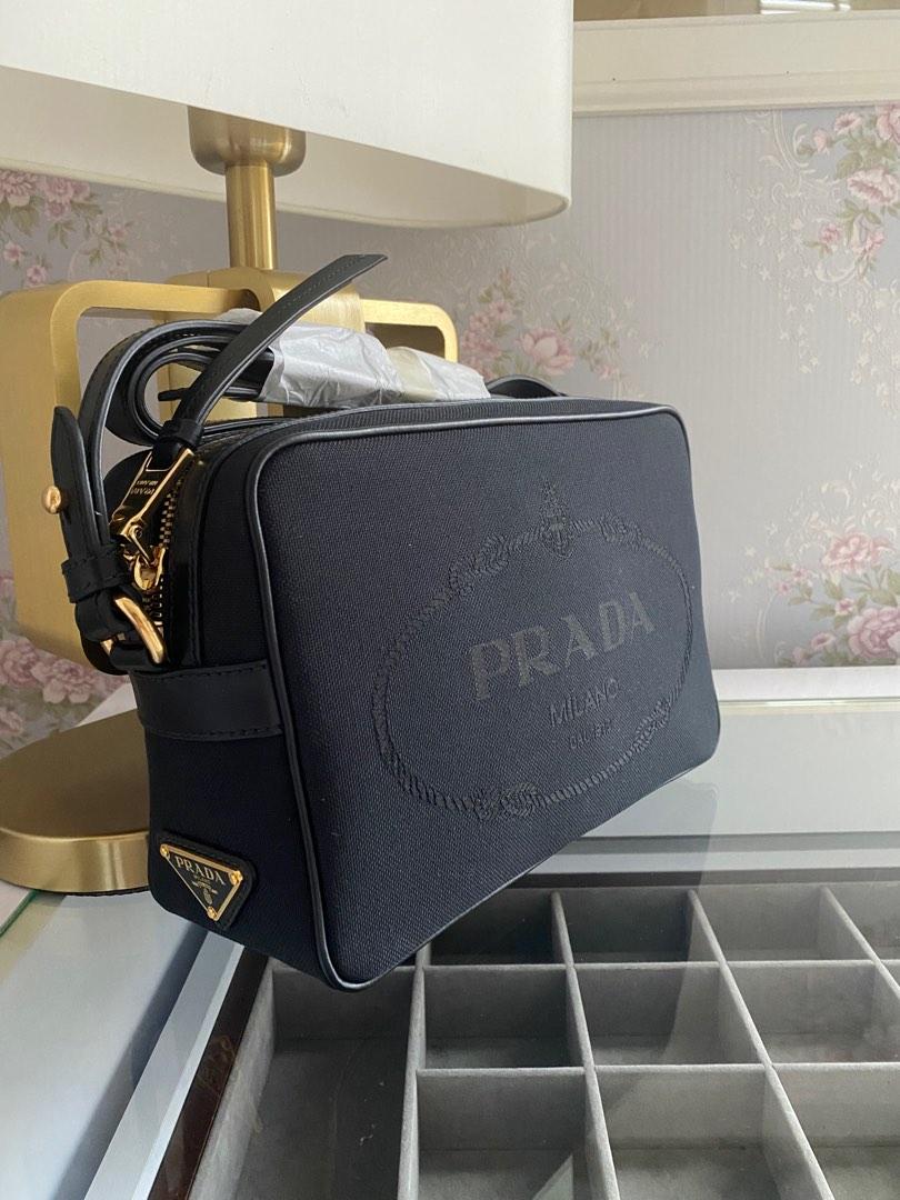 Buy Prada women bandoliera cross body bag 13 h x 23 l x 7 w cm black Online