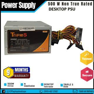 Pre Owned Power Supply - (Non-True Rated) 500W PSU (Mixed Brand)