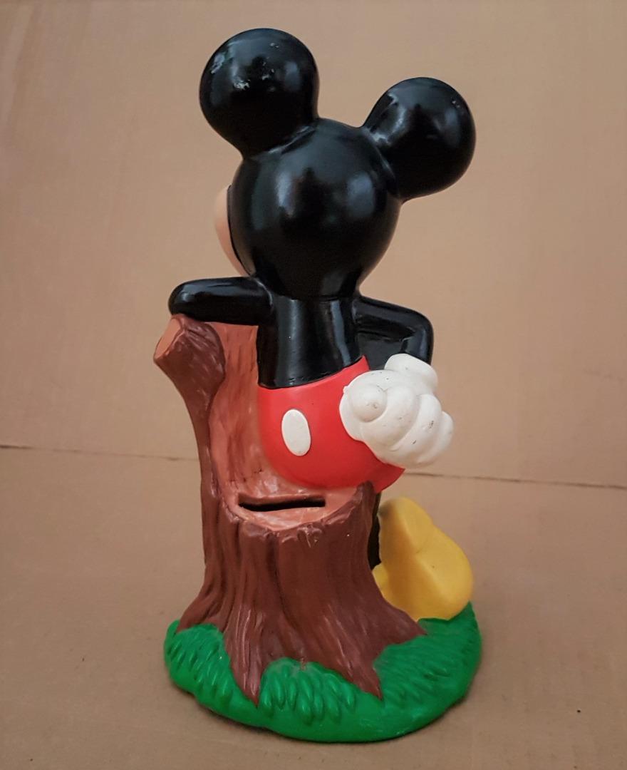 Rare Vintage Mickey Mouse Coin Bank, Mickey Original Figure, 1994 Disney, 8.2 inches Tall