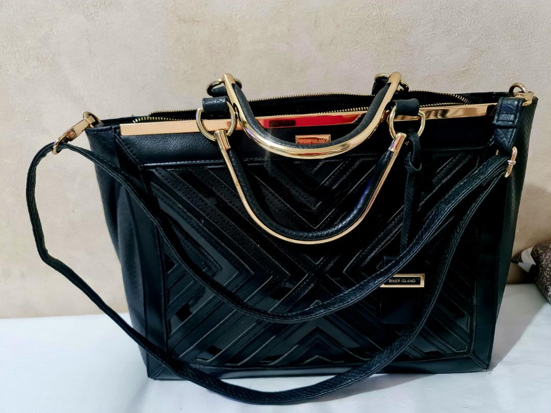 River Island Document bag, Luxury, Bags & Wallets on Carousell
