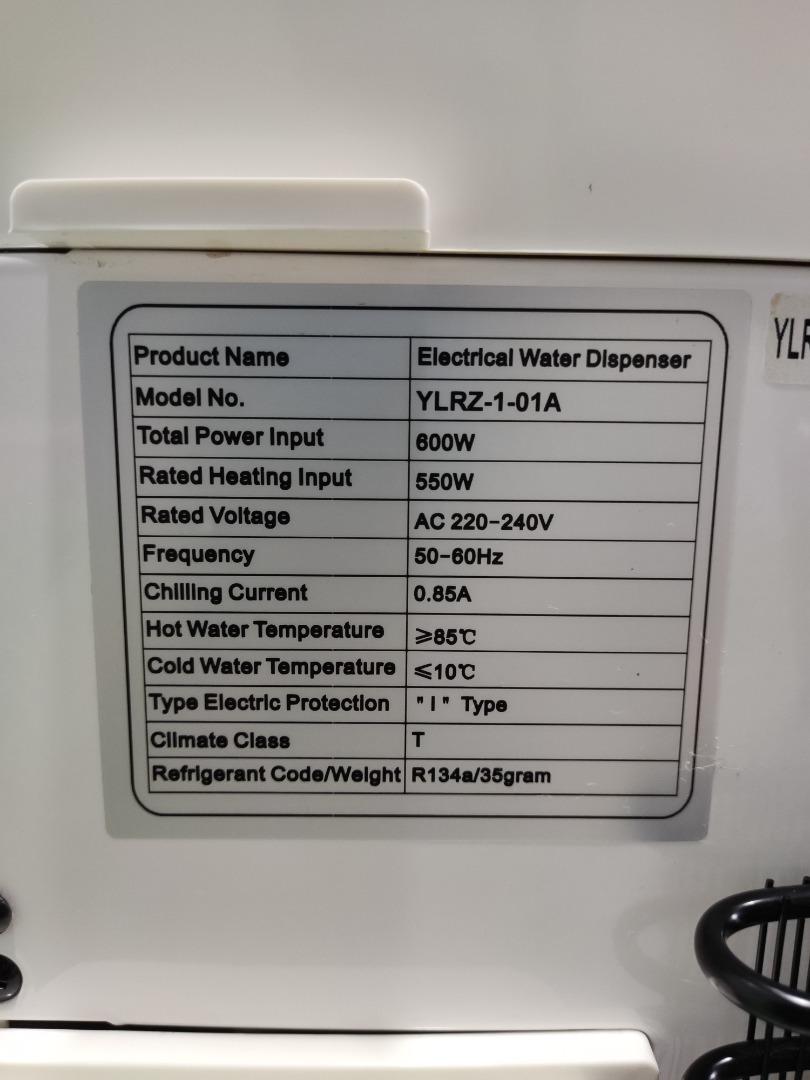 [SELF PICK UP] Electrical Water Dispenser YLRZ101A Hot and Cold Table