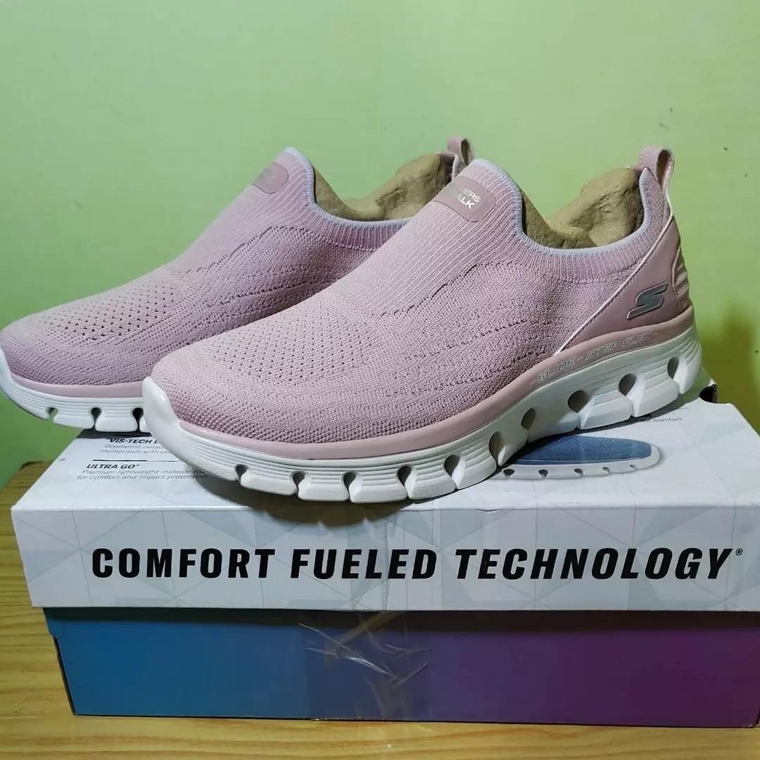Skechers Go Walk Glide Step Flex Dazzling Joy Mauve size 40
