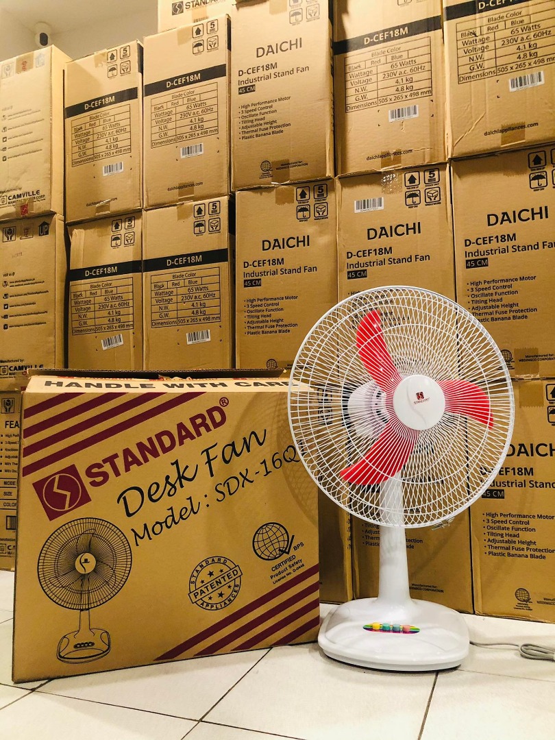 Standard 16" Electric Desk Fan Banana Blade White SDX16Q1 (Blade