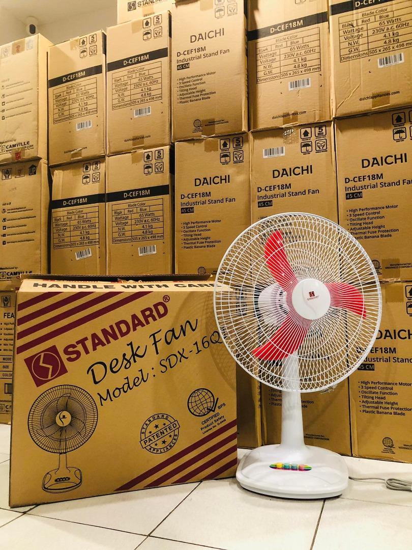 Standard 16" Electric Desk Fan Banana Blade White SDX16Q1 (Blade