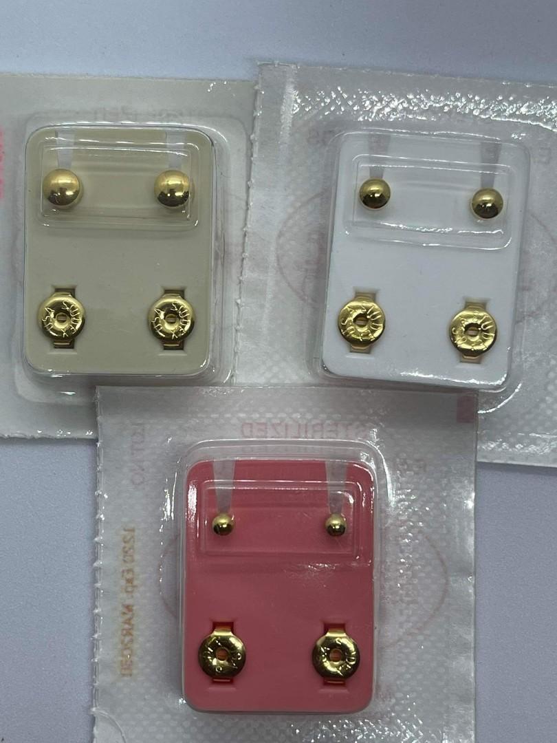 Studex Plain ball Stud Ear Piercing 5mm 3mm 2mm, Women's Fashion