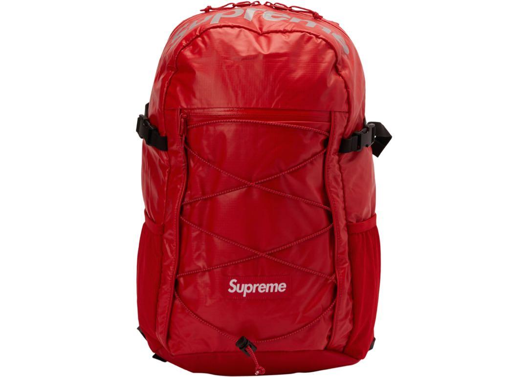 Red supreme bookbag on sale