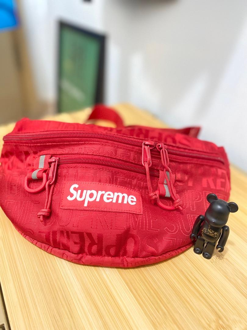 Supreme Waist Bag (SS19) 紅色腰包！真貨！, 男裝, 袋, 腰袋、手提袋