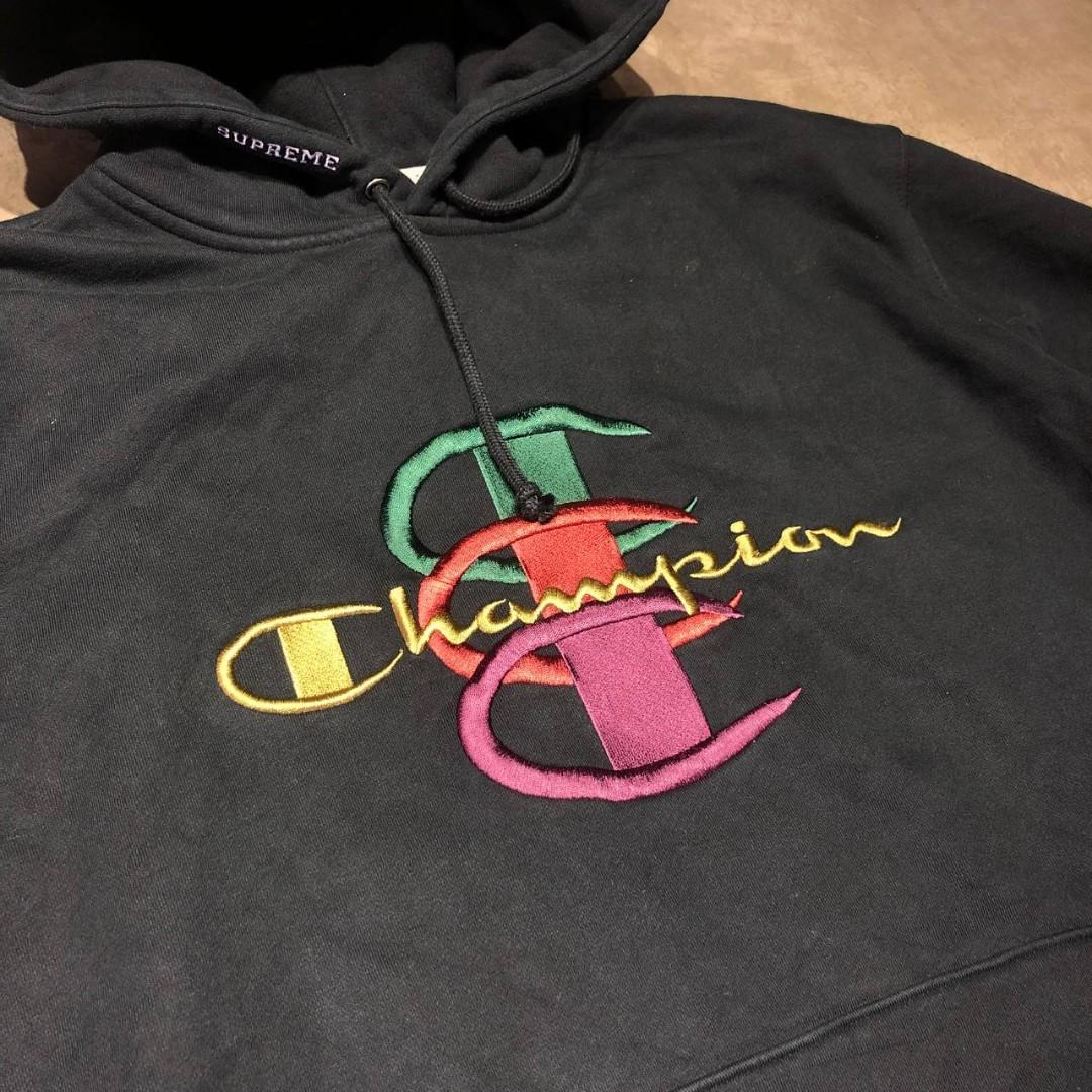 Supreme X Champion triple C embroidered Hoodie