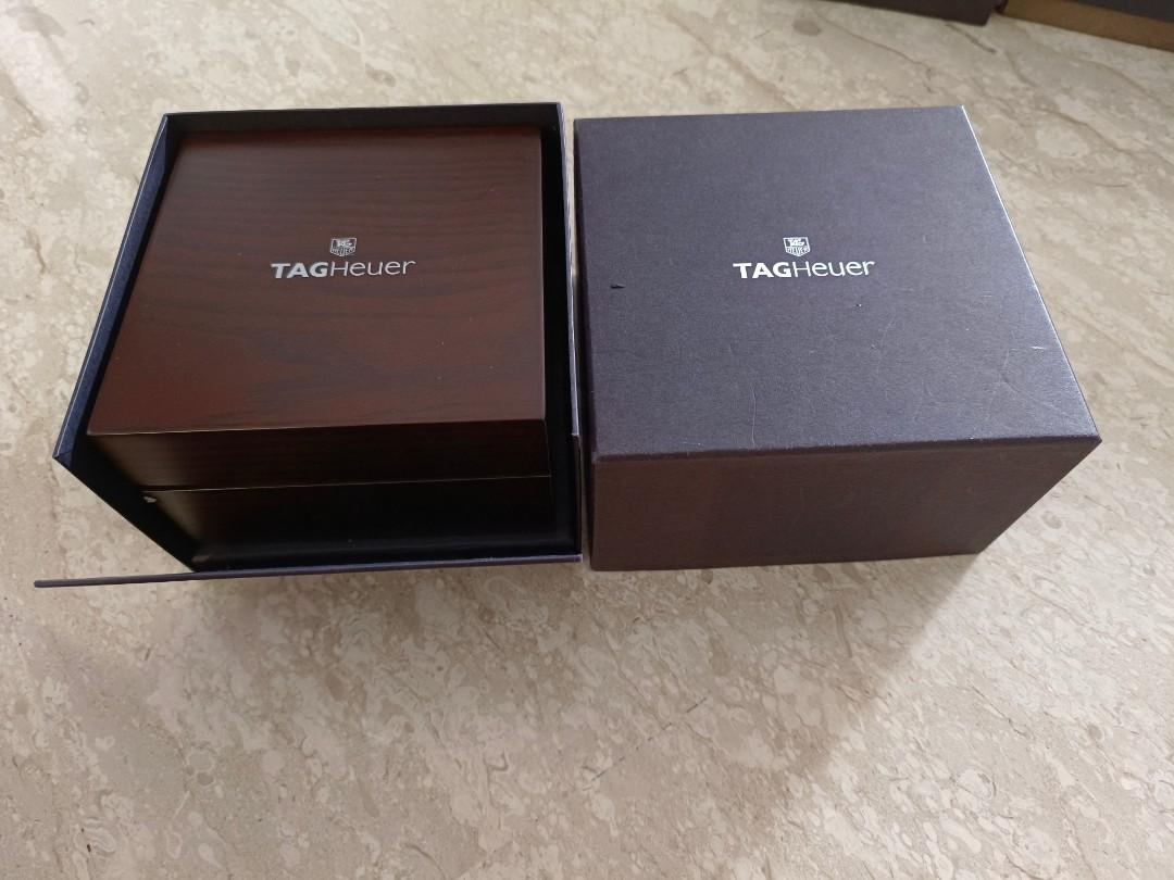 tag heuer wooden box